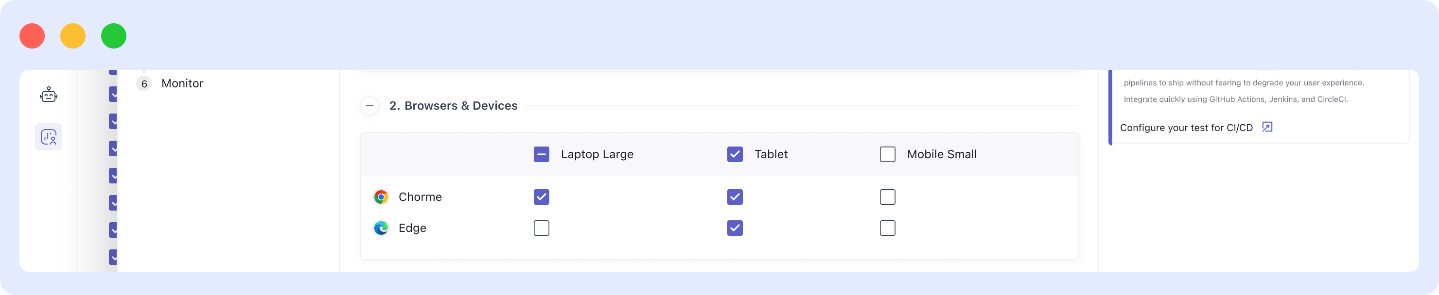 Browser and Devices